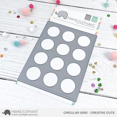 Mama Elephant Creative Cuts - Circular Grid